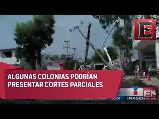 CFE confirma restablecimiento del servicio en un 95% de las zonas afectadas