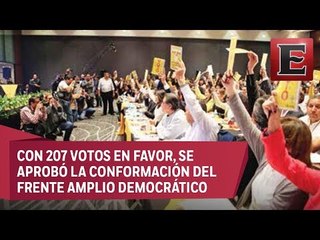 PRD avala alianza con PAN en 2018; ultimátum, a seguidores de AMLO