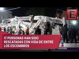 Hallan con vida a dos personas en escombros de fábrica en Chimalpopoca