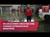 Precipitaciones dejan más de 150 mil afectados en Oaxaca