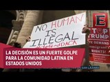 Reacciones en Estados Unidos por cancelación de DACA