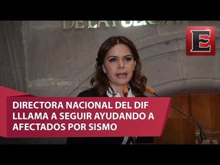 DIF pide seguir ayudando a los damnificados por sismo