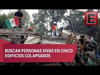 Hay hasta 50 personas aún bajo los escombros en la CDMX, afirma Mancera