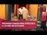 Afectados por sismo en Puebla salen a las calles a ayudar a damnificados