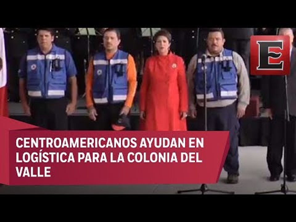 México despide a brigadistas de Costa Rica tras apoyar en labores por sismo