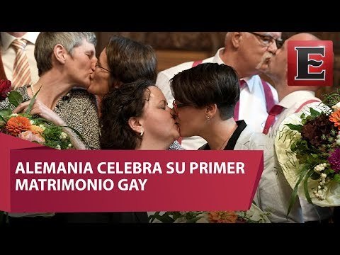Alemania celebra primeras bodas gay