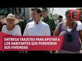 Peña Nieto entrega apoyos en Oaxaca a damnificados por sismos