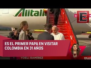Detalles de la llegada del Papa Francisco a Bogotá