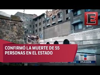 LO ÚLTIMO: Graco Ramírez informa que van 55 muertos en Morelos por sismo de 7.1