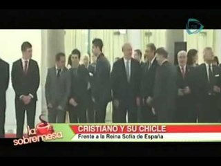 La Sobremesa. Cristiano Ronaldo y su chicle frente a la Reina Sofía de España