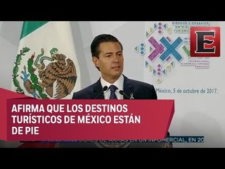 Download Video: EPN asegura que México está de pie para recibir a turistas