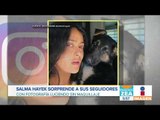 Salma Hayek sube foto sin maquillaje y con su perrito | Noticias con Paco Zea