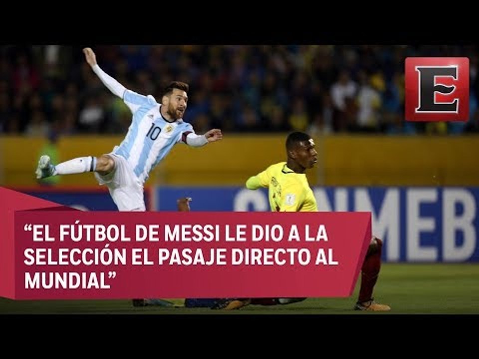 Messi mete a la selección Argentina al Mundial