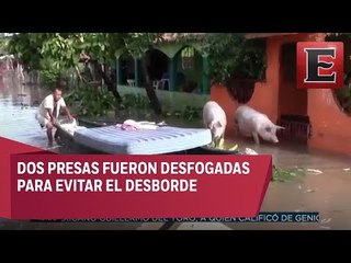 Activan alerta verde en Baja California por entrada de 'Norma'