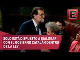 Rajoy condiciona diálogo con Cataluña