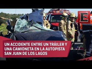 Accidente carretero en Jalisco deja cinco muertos