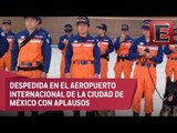 México despide a rescatistas japoneses al concluir sus labores de rescate