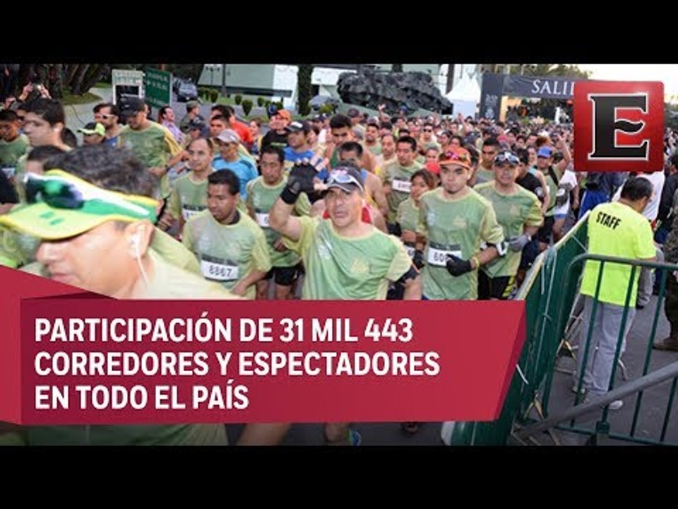SEDENA rinde homenaje a víctimas del sismo en medio maratón del Ejército