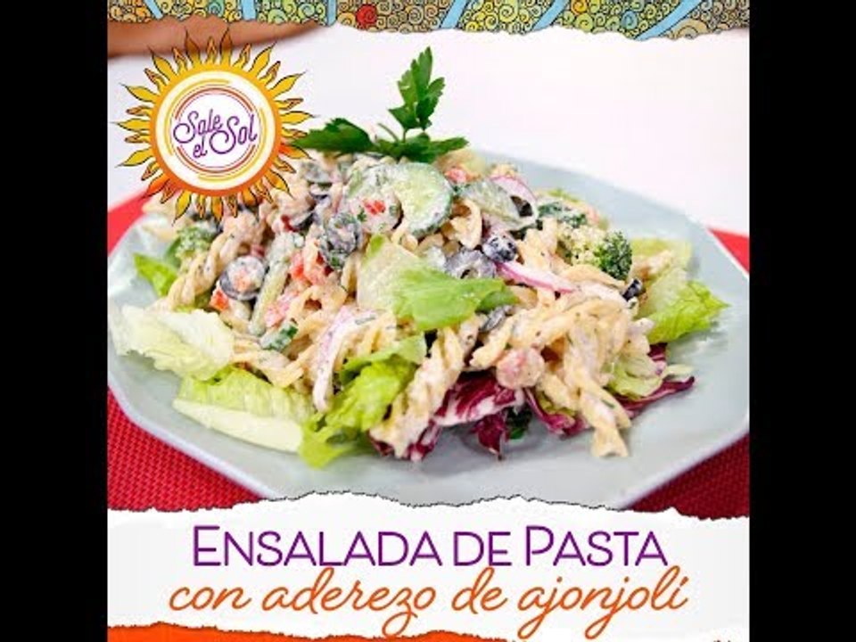 Cocina vegana: ensalada de pasta con aderezo de ajonjolí y limón | Sale el Sol