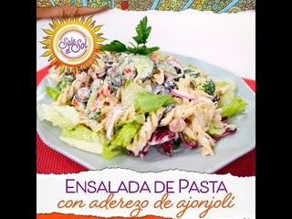 Cocina vegana: ensalada de pasta con aderezo de ajonjolí y limón | Sale el Sol