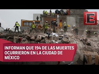 LO ÚLTIMO: Sube a 333 el número de fallecidos por sismo del 19 de septiembre