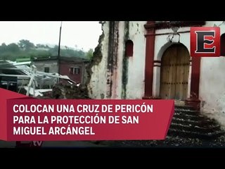 Se adelantó el demonio en Huejotengo, señalan pobladores afectados por sismo
