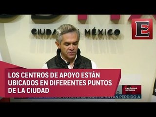 Mancera entrega reporte de centros de apoyo a damnificados por sismo