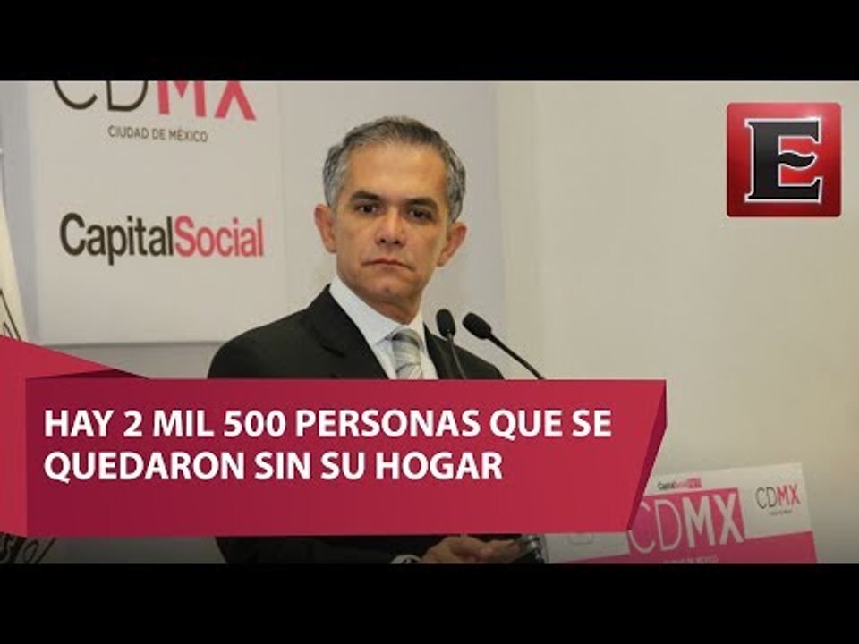 Mancera informa sobre edificios dañados en la CDMX