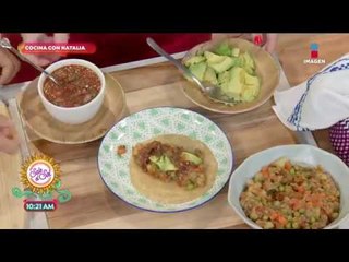 Cocina vegana: tacos de picadillo con salsa tatemada | Sale el Sol
