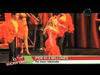 La sobremesa. Aracely Arámbula pide $1.5 millones de dólares por participar en telenovela