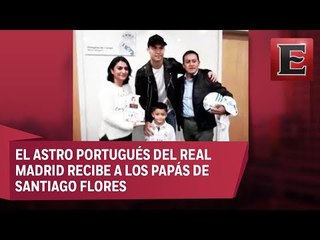 CR7 recibe a los padres del niño fallecido en el Colegio Rébsamen