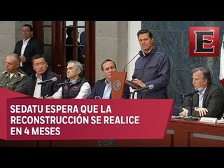 Inicia etapa de reconstrucción tras los sismos en el país
