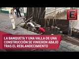 Se abre socavón por fuga de agua en la delegación Benito Juárez