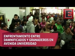 Zafarrancho en módulo de apoyo a damnificados por 19S