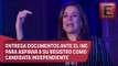 Margarita Zavala registra ante el INE su candidatura independiente