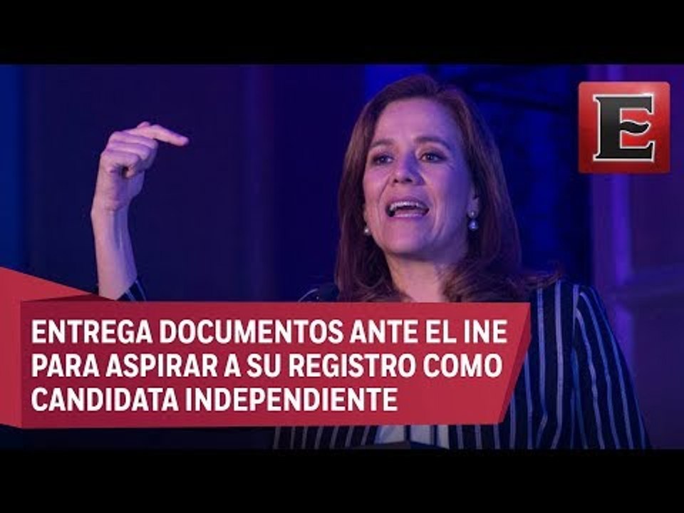 Margarita Zavala registra ante el INE su candidatura independiente