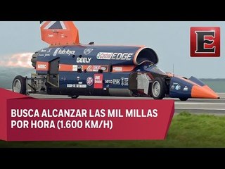 Prueban en Inglaterra un vehículo que podría romper la velocidad del sonido
