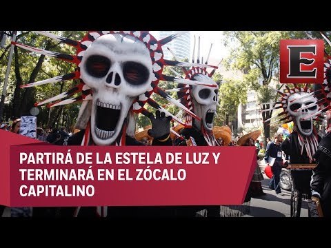Todo listo para el desfile del Día de Muertos en la CDMX