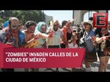 Más de 10 mil zombies toman las calles de la CDMX