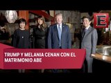 Trump y Melania cenan con el primer ministro japones