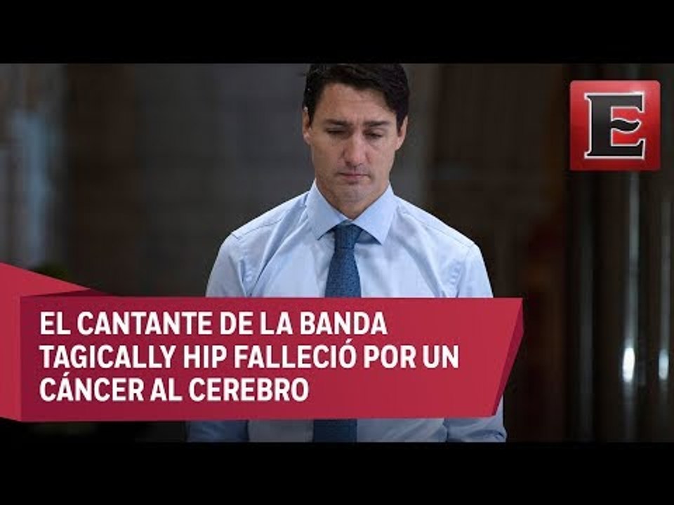 Justin Trudeau rompe en llanto por muerte del músico Gord Downie