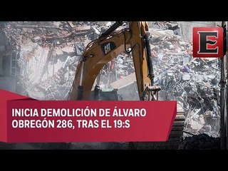 Comienza demolición en Álvaro Obregón 286