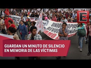 Damnificados del 19S marchan en la CDMX para exigir apoyo