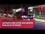 Movilización policiaca en penal de Cadereyta por motín