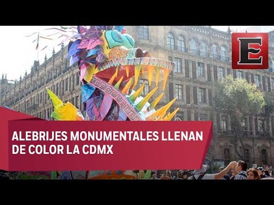 Desfilan alebrijes monumentales por calles de la CDMX