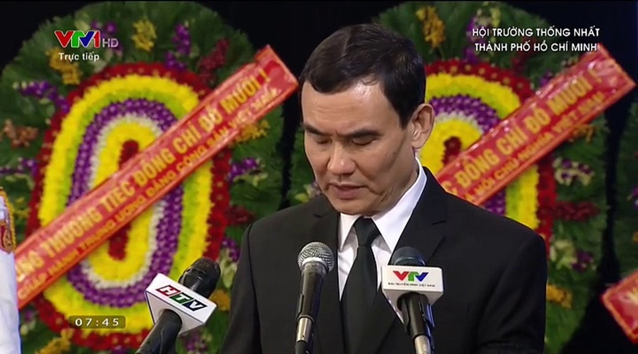Lễ viếng nguyên Tổng bí thư Đỗ Mười tại Tp Hồ Chí Minh