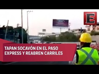 Reabren 3 carriles de Paso Express de Cuernavaca