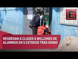 Regresan a clases 8 millones de alumnos tras sismo