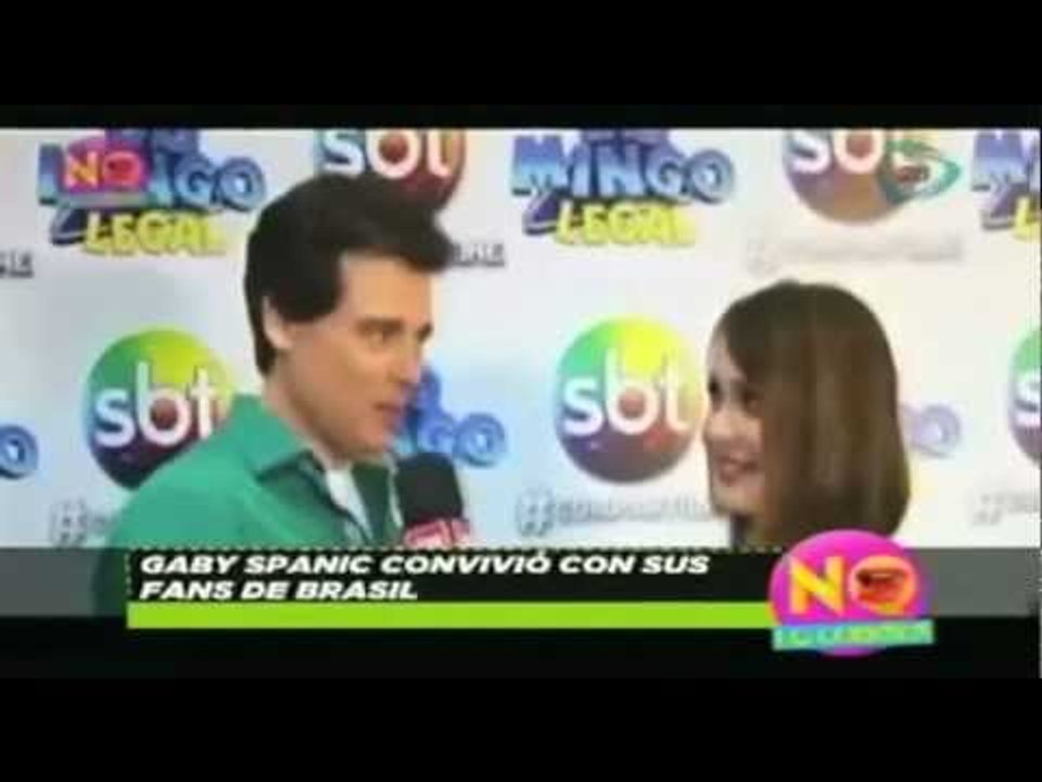 Gabi Spanic es entrevistada en Brasil. Gaby Spanic no Brasil