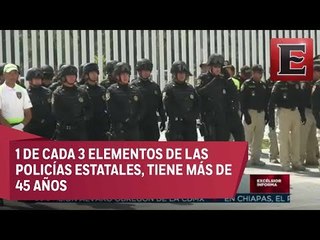 Segob da a conocer cifras de envejecimiento de la policia